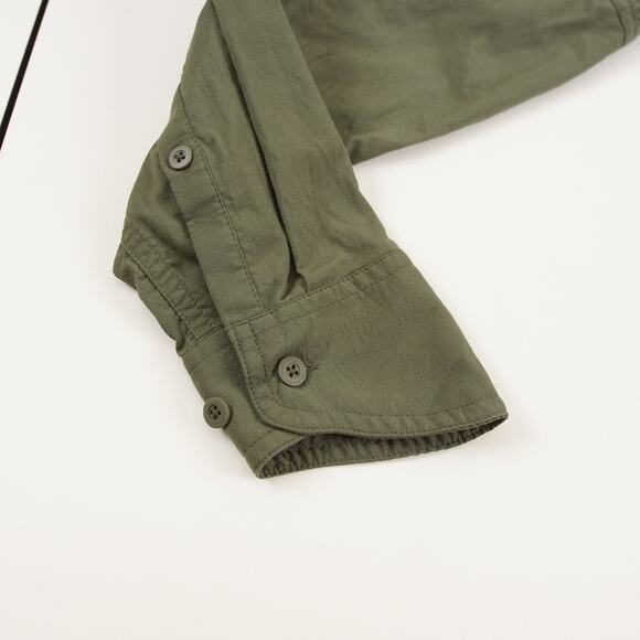 REI Co-Op Sahara Long Sleeve Roll Tab Green Utility Button Shirt Womens Sz S - Picture 6 of 10